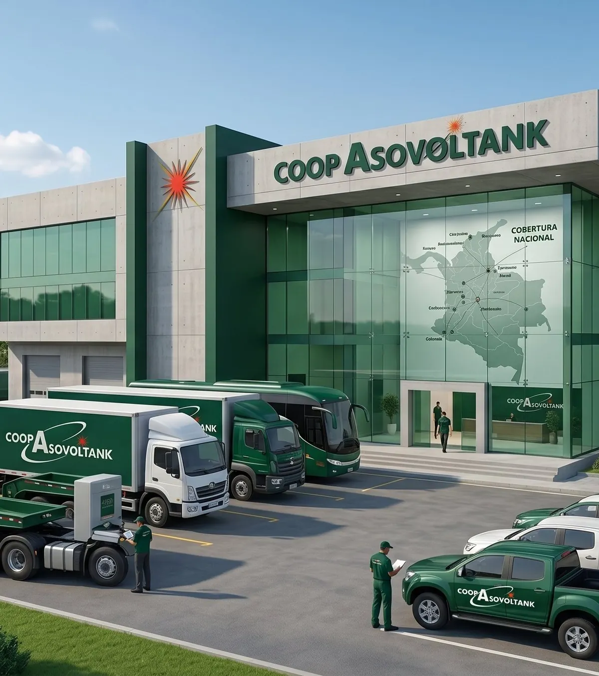Sede principal COOP-ASOVOLTANK con cobertura nacional