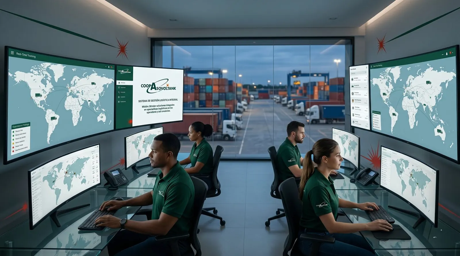 Central de monitoreo y trazabilidad en tiempo real COOP-ASOVOLTANK